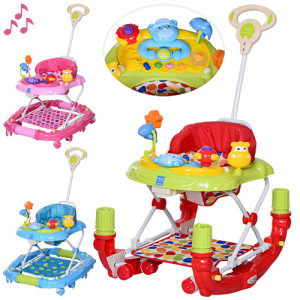 Ходунки детские Bambi  5302, с качалкой, с родительской ручкой